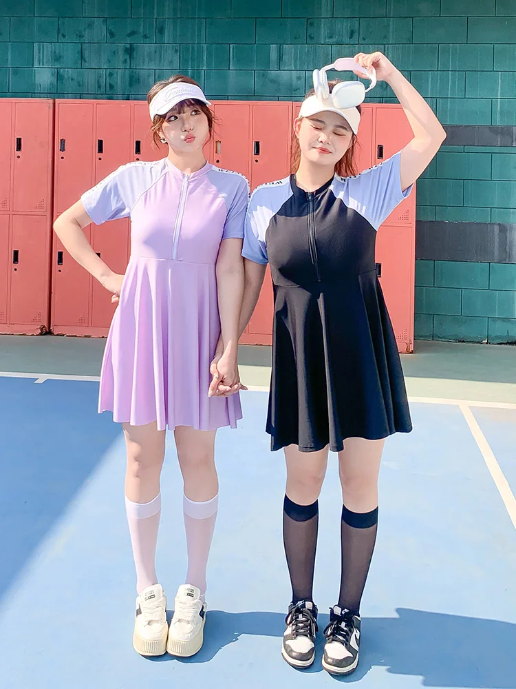 

Купальник больших размеров для женщин, спортивный термокупальник, скрывающий живот, подчеркивающий фигуру, для девушек больших размеров, идеально подходит для плавания...