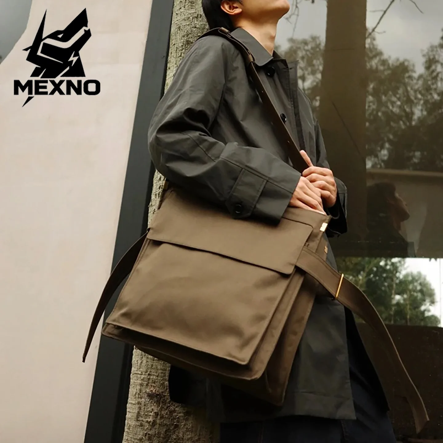 

Large Capaci Outdoor Fitn Men's Crossbody Bag Durable Nylon oulder Bag with Zipper Casual Sle Single oulder Bag