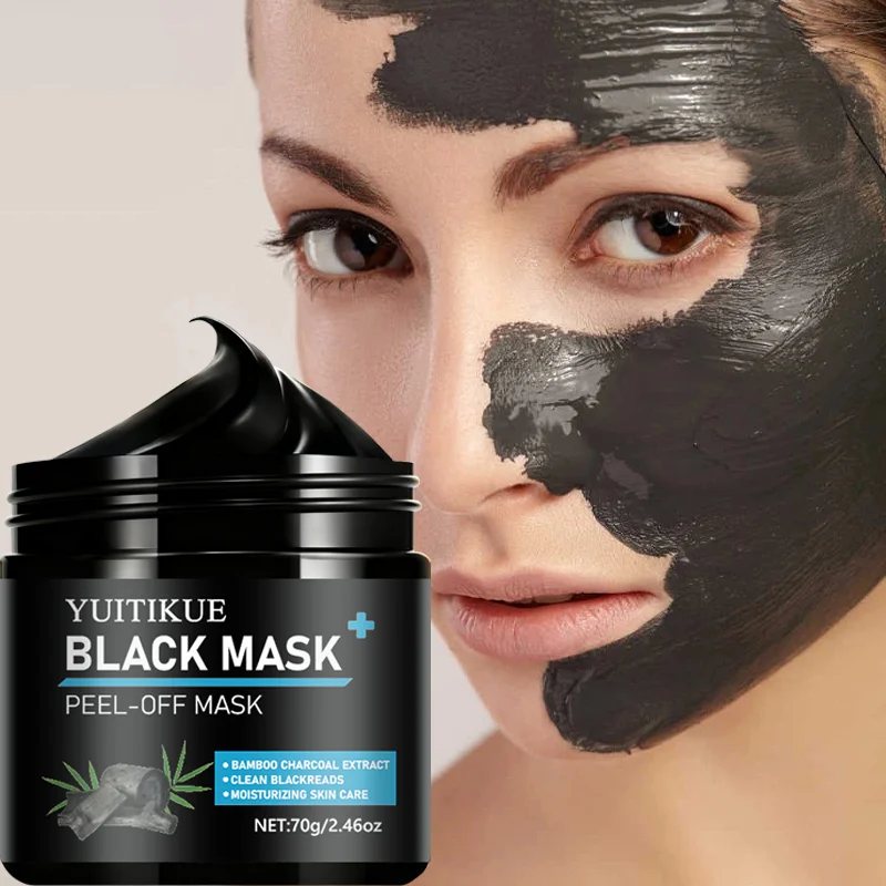 Deep cleansing gel mask, suitable for all skin types shrinks pores with charcoal controls oil strongly and is a blackhead killer