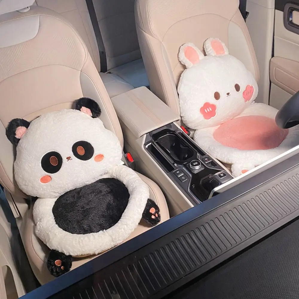 Rabbit Cartoon Rabbit Lumbar Support Panda Soft Rabbit Soft Seat Cushion Neck Rest Brethable Rabbit Car Headrest Neckpillow view 3