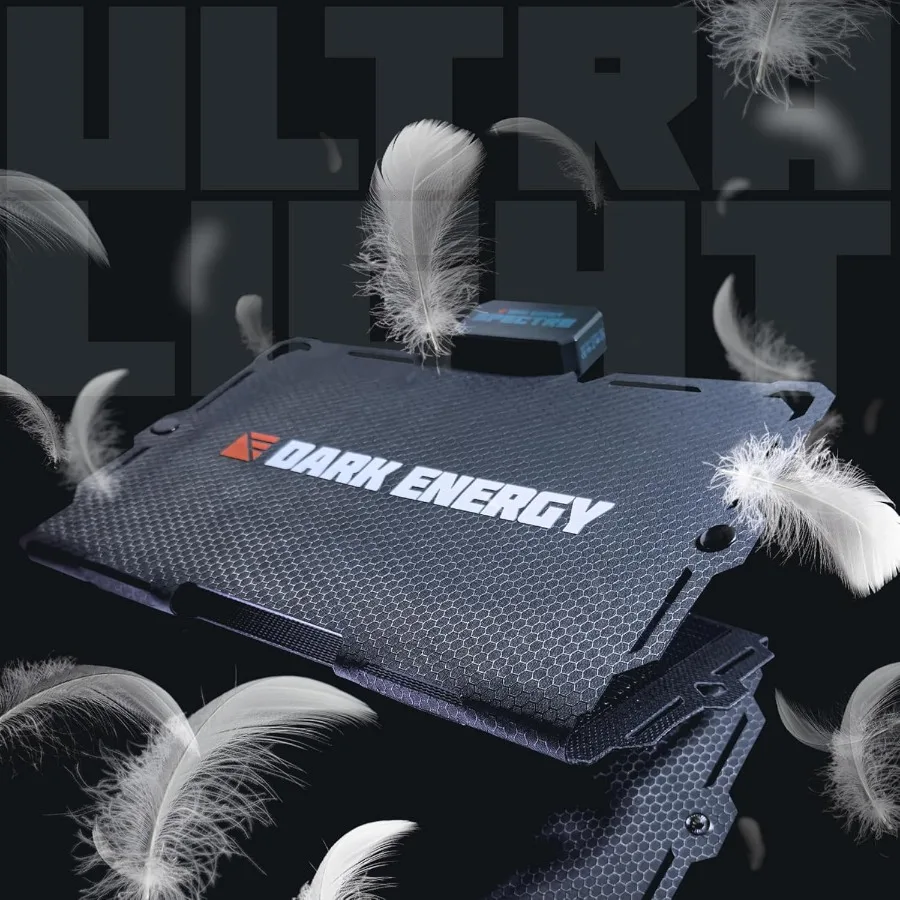 Panel solar plegable Dark Energy Spectre de 18 W para aventuras al aire libre y cargos de preparación de emergencias Dispositivos USBC y USBA ingenio