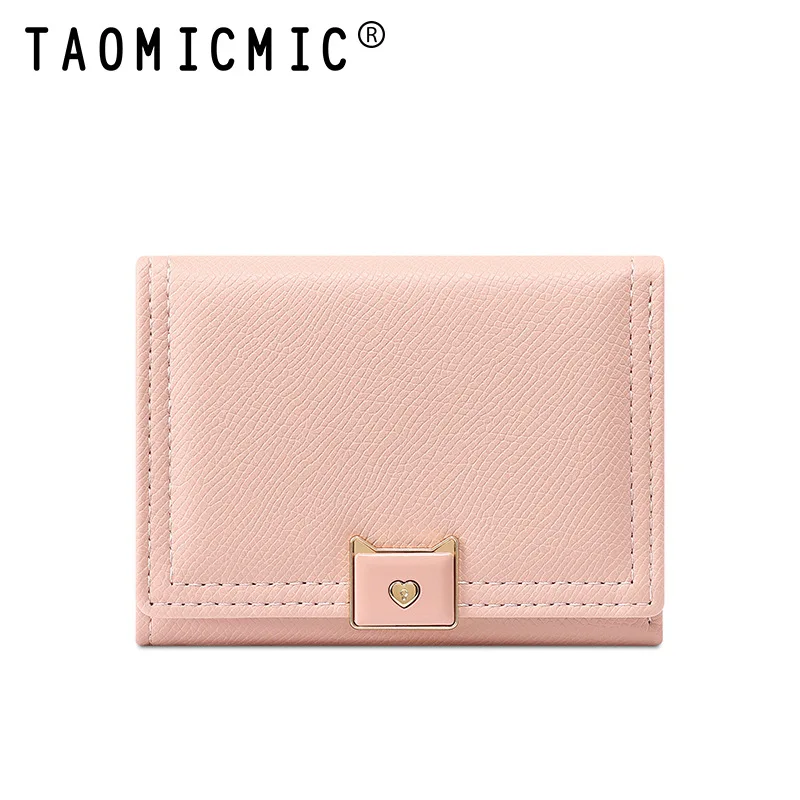 2025シンプルショートソリッドカラーレディース財布学生三つ折りPUレザーコインカードバッグシルバー財布