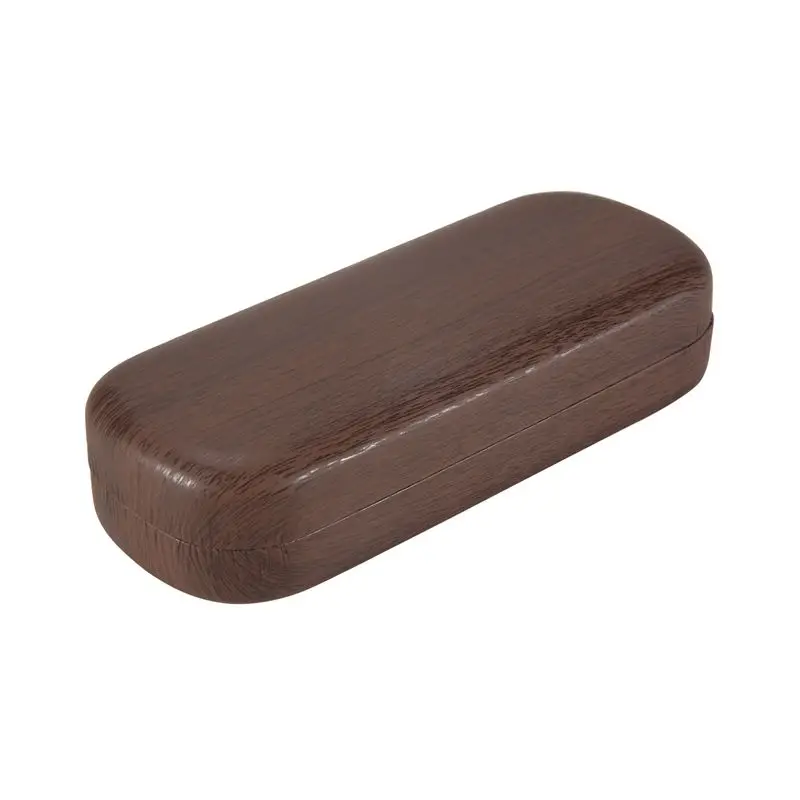 SEWS-Portable Glasses Case Hard Wooden Grain Spectacle Frame Box Reading Glasses Sunglasses Holder Storage Case