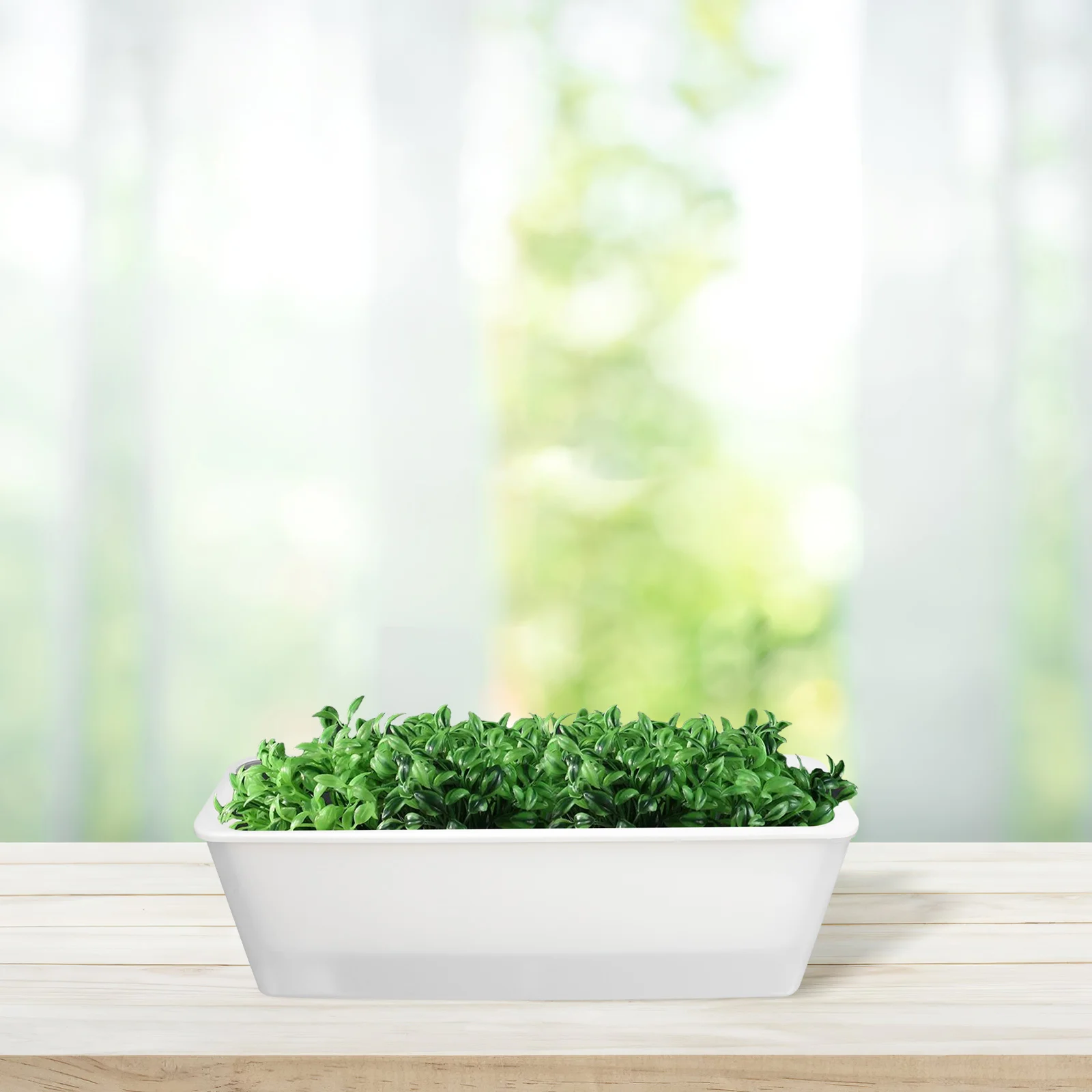 Balcony Vegetable Pot Rectangle Planter Boxes Outdoor Indoor Plastic Rectangular Flower Pot Garden Planters