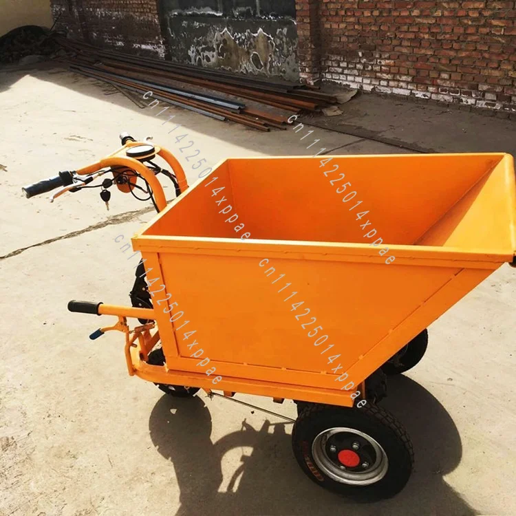 Heavy Duty Handling Electric Flatbed Transporter Trolley For Construction Site Agricultural Use