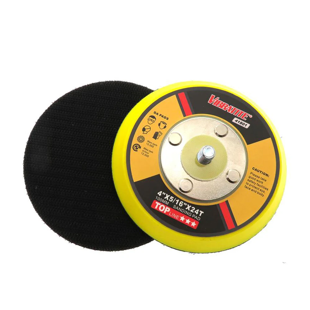 

1-6Pcs 4"100mm M8 Pneumatic Polishing Machine Tray Self-Adhesive Suction Cup Automotive Furniture Metal Polishing Accessory Tool