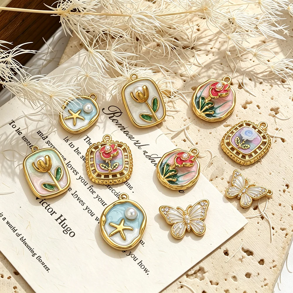Vintage Fashion Finds - 3pcs 18K Gold Plated Stainless Steel