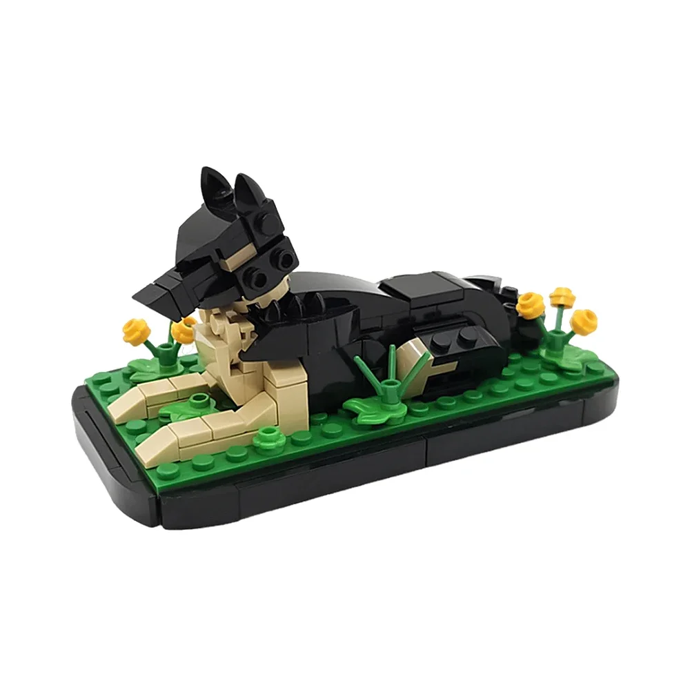 

Gobricks MOC German Shepherd Building Blocks Model Family German Shepherd Pet Dog Bricks Assembly Toys Children's Birthday Gifts