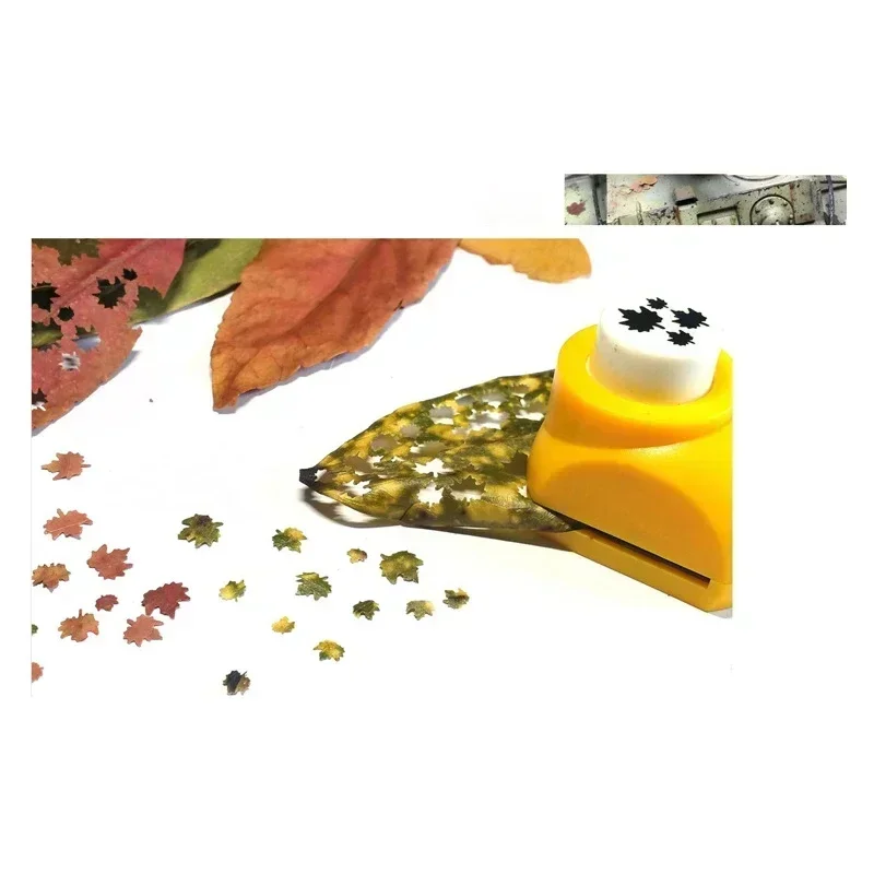 4 in 1 Model Scene Leaves Punch Leaf Model Puncher Sand Table Accessories Scenario Models Mini Hole Puncher Scrapbooking Tools