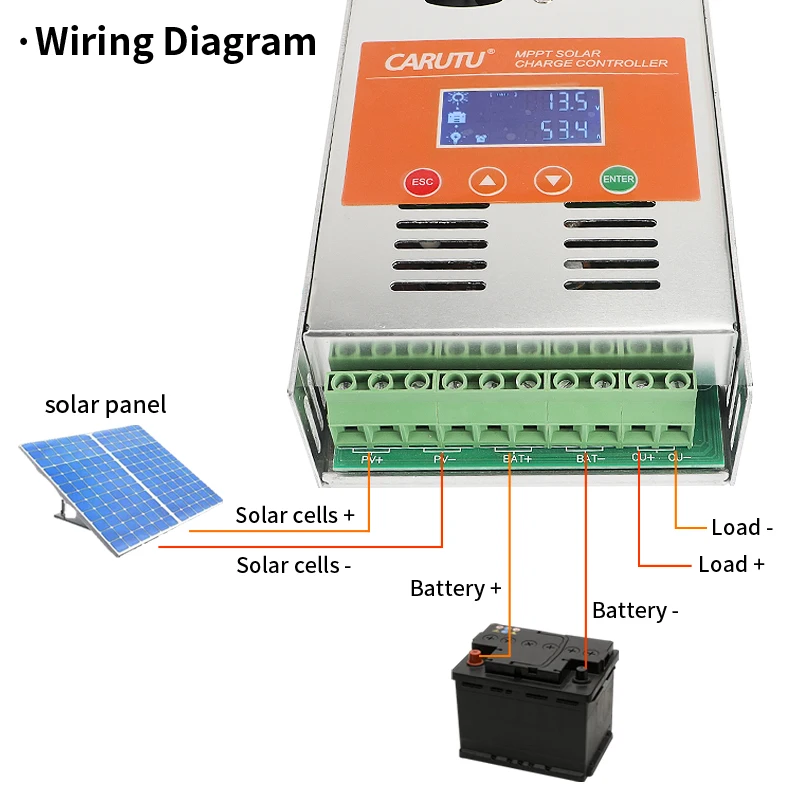 MPPT Solar Controller 60A 12V24V36V48V Automatic Identification Energy Storage Inverter Factory Outlet