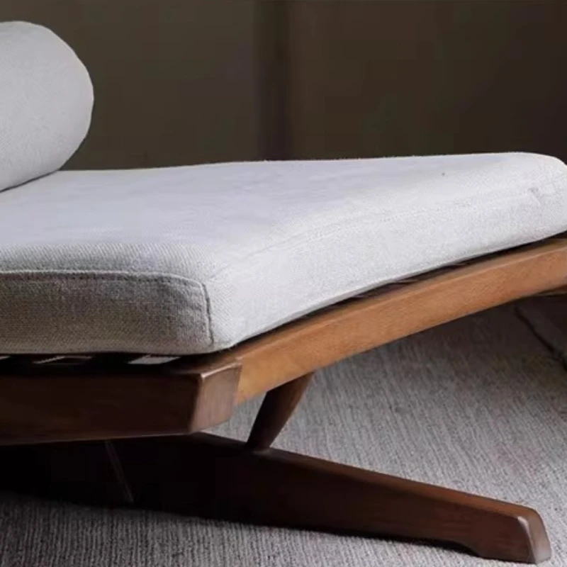 Mid Century Wooden Sofas Design Modern Vintage Back Support Living Room Chairs Comfy Japanese Muebles Para Hogar Home Furniture