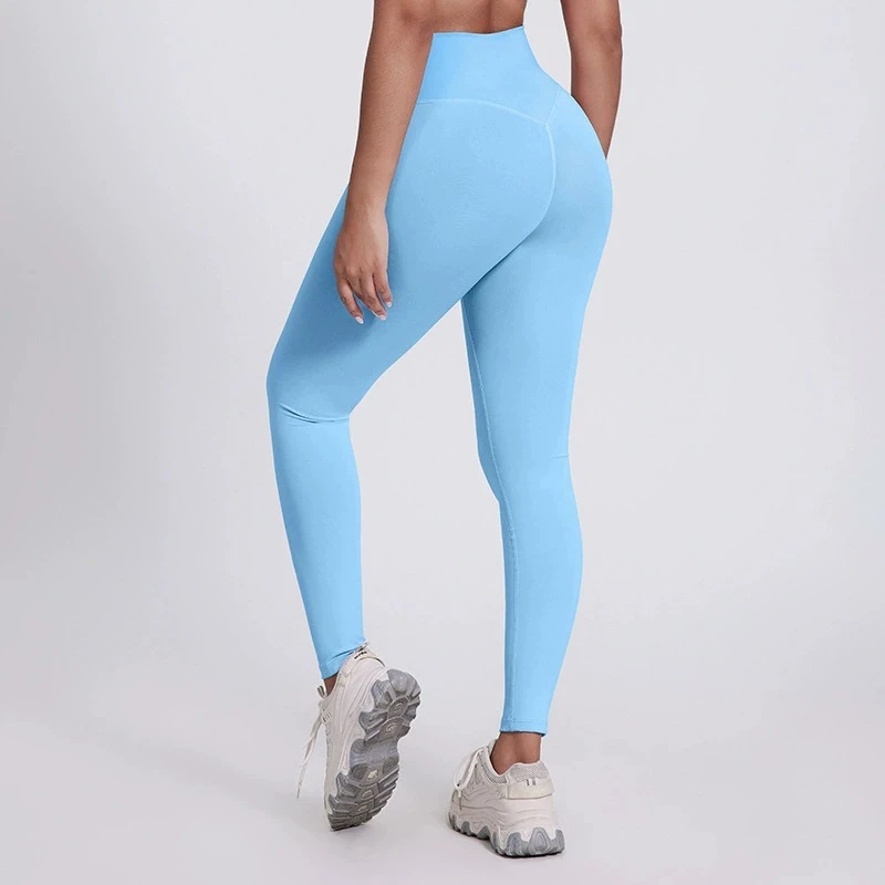 Legginsy do jogi w stylu krzyżowym Damskie legginsy sportowe na siłownię Spodnie do jogi z wysokim stanem Push Up Fitness Miękkie legginsy Spodnie