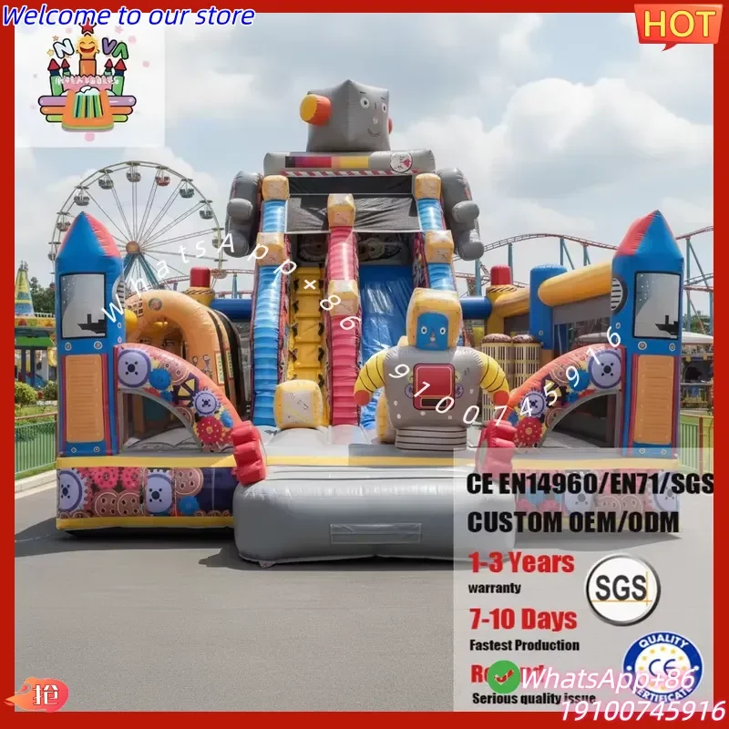 2026 Nova NVWS-050 New Design Dinosaur Largest Waved PVC Inflatable Water Slide Double Slip n Slide Guangdong Made for