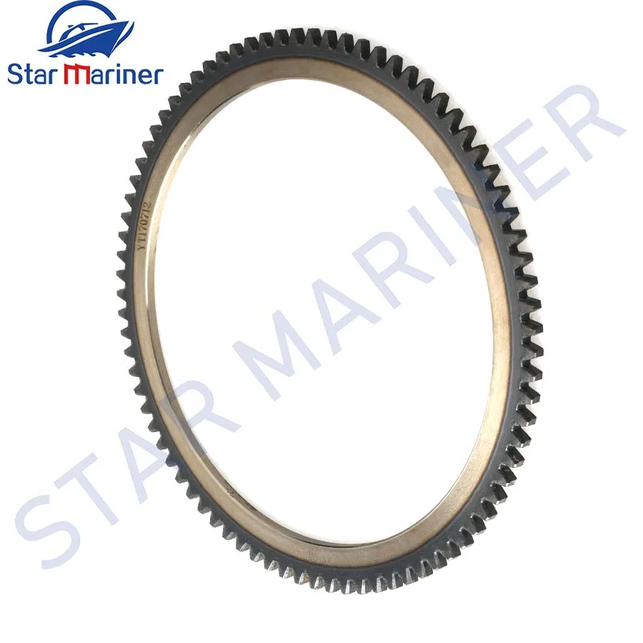 66M-85550 Flywheel Crown Gear Ring for YAMAHA Outboard Motor 4T F9.9 F13.5 F15 66M-85550-10 Parsun PAF15-07070100W