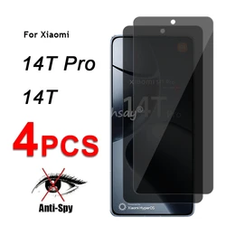 Privacy Screen Glass For Xiaomi 14T Pro Glass Anti-Spy Protector Film Xiaomi 14T Pro Tempered Glass Screen Film Xiaomi 14T Pro