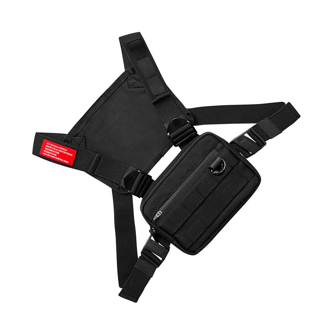 

Удобная и регулируемая тактическая сумка — прочная нагрудная сумка с безопасной функциональной нагрудной сумкой, большая вместимость