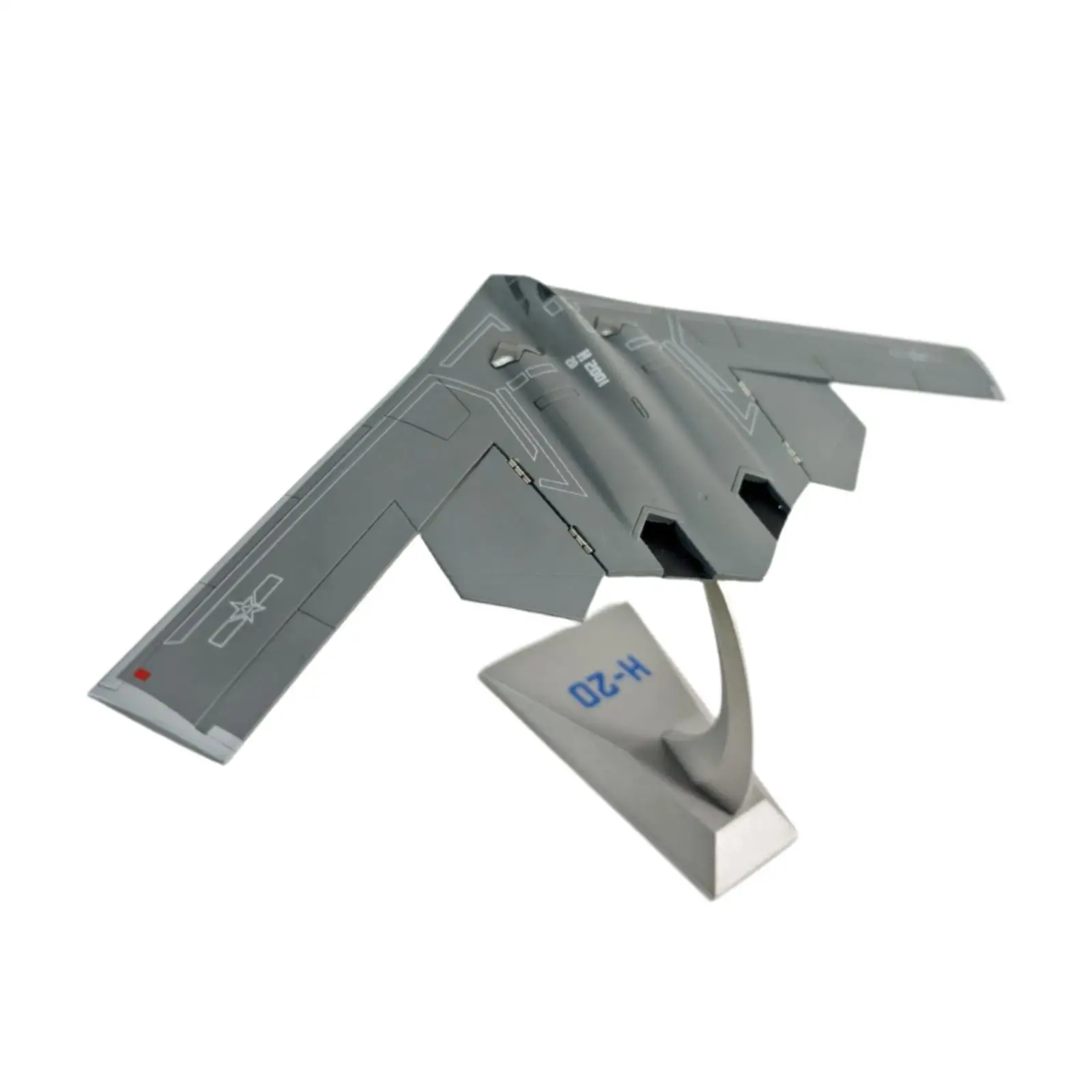 1/200 H-20 نموذج مقاتل استراتيجي ديكور مجموعة عرض موقف نموذج طائرة لرسم غرفة الرف طاولة مكتبية المنزل #3