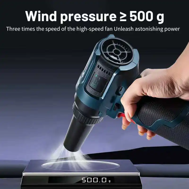 Brushless Electric Turbo Blowers Jet Fan 400M/S Handheld Leaf Blower Dust Blowing