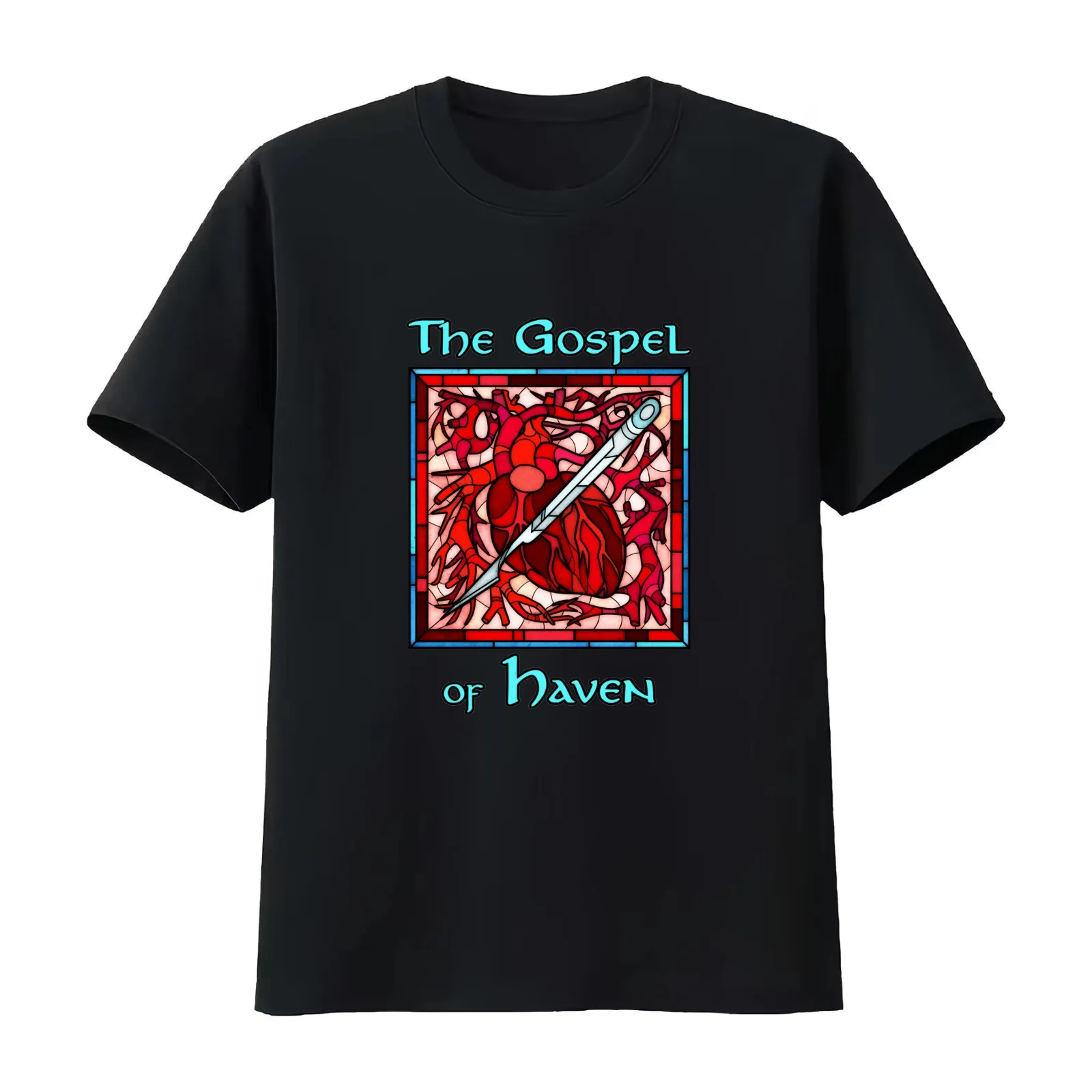 The Gospel of Haven Logo with Floating Show Title T-Shirt Summer Casual Cotton Tee Oversized Streetwear Tops Unisex Men Women