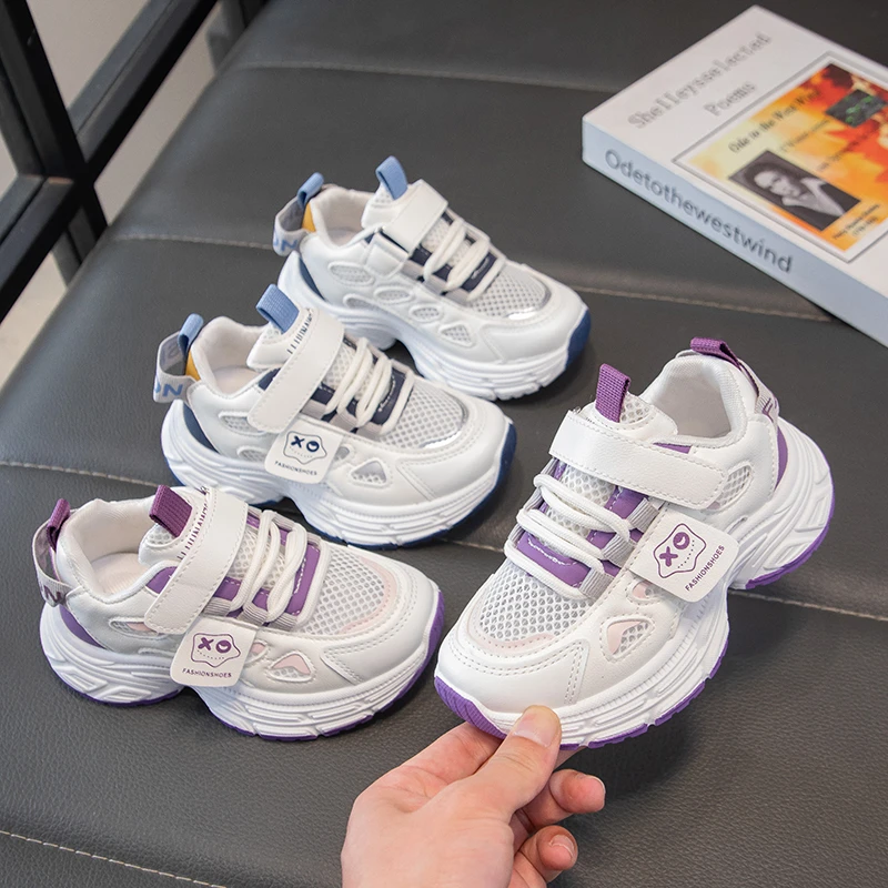 

2026 Summer New Boys Kids Sport Shoes Girl Baby Toddler Mesh Breathable Casual Running Shoes Soft Soled Children Sneakers