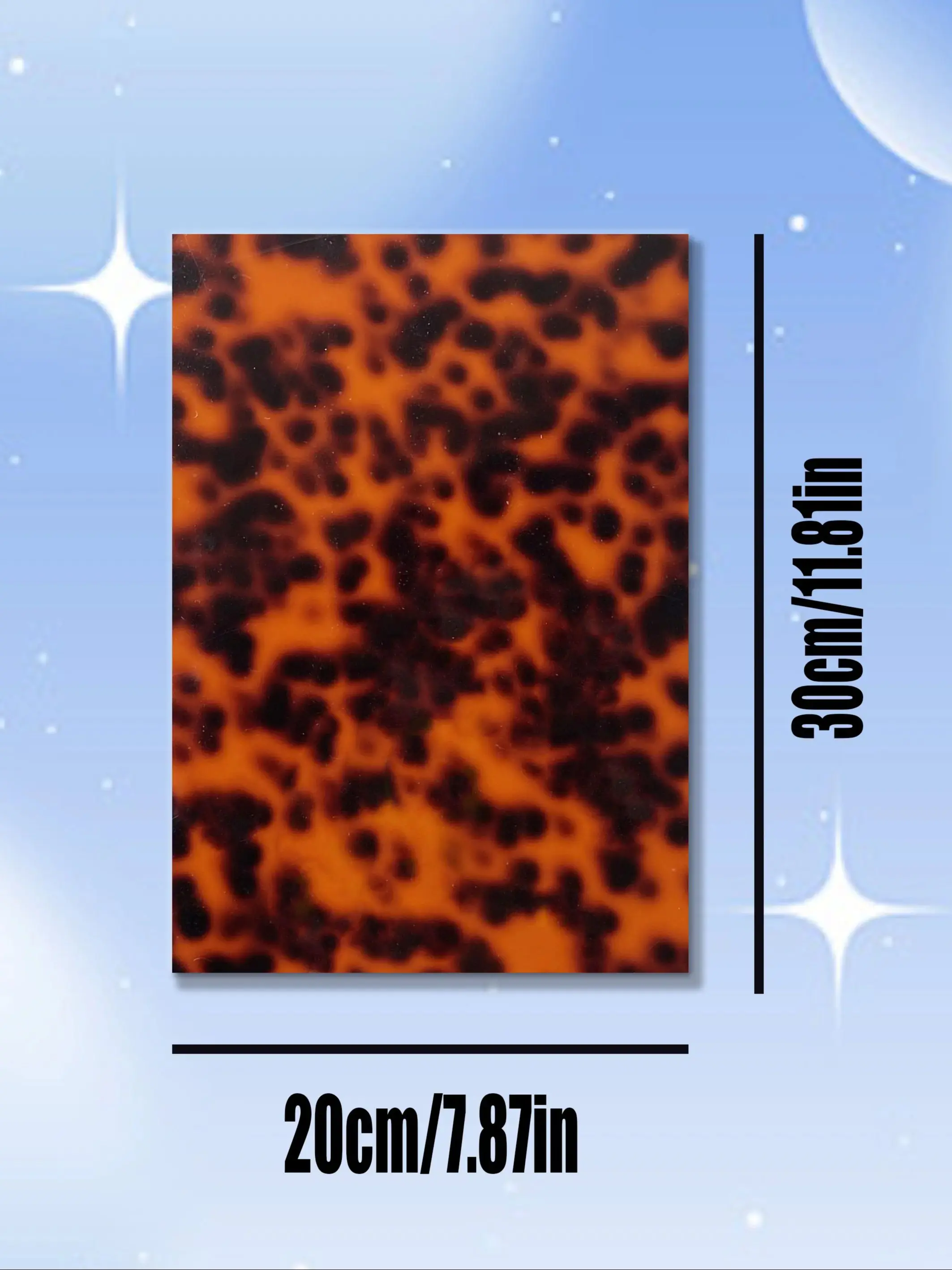 Feuille acrylique imprimée léopard 12x8 pouces, feuille acrylique moulée sous pression (épaisseur 3MM) pour l'artisanat, feuille de bricolage