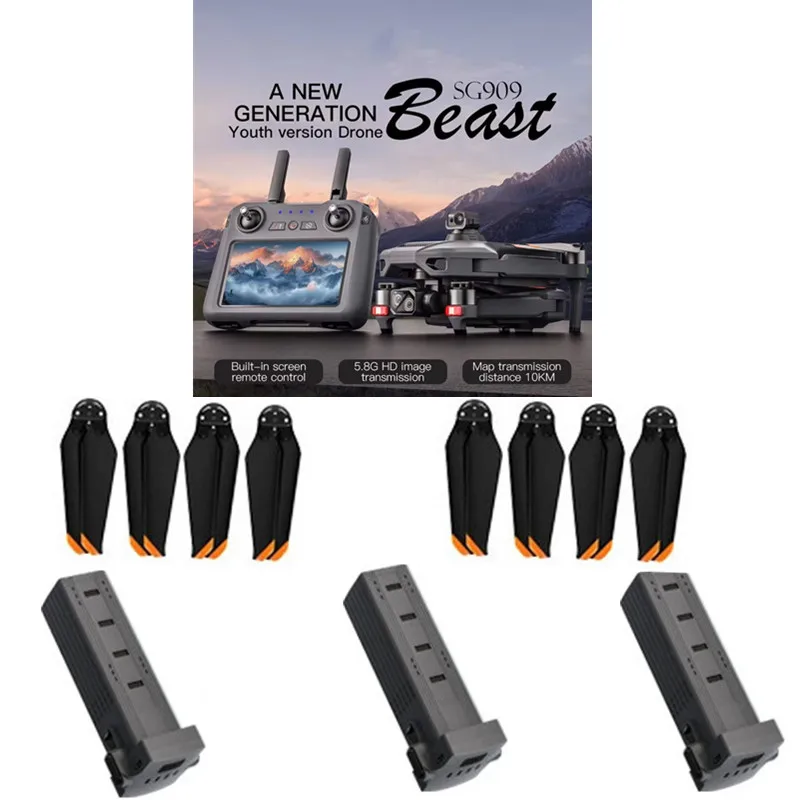 SG909MAX Drone Battery 11.V 5000Mah /Propeller For SG909 MAX RC Drone Original Accessories SG909 MAX RC Dron Battery Blades