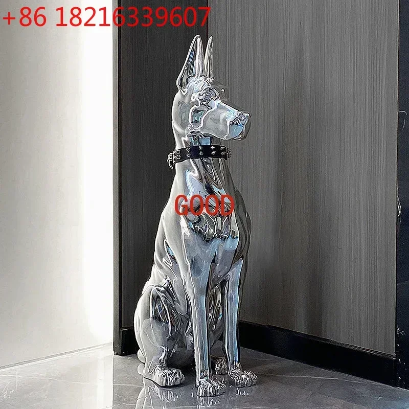 Modern Floor Decoration Electroplating Dog Porch TV Cabinet Next To The Living Room High-grade Ornaments Statue Home Accessories