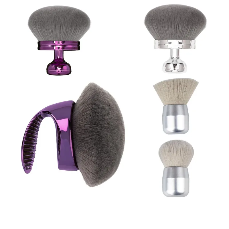 Brocha de maquillaje profesional para cara y cuerpo, aplicador de mezcla de cabeza de seta grande, loción corporal ultrasuave, 1 ud.