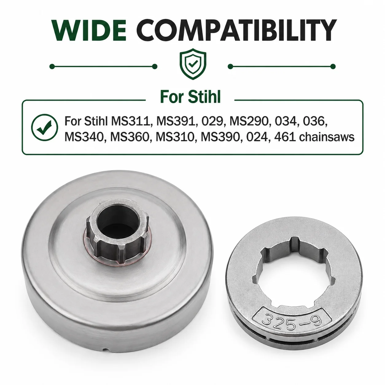 .325 Rim Sprocket Clutch Drum Worm Gear Bearing Kit For Stihl MS290 029 MS310 MS390 MS311 MS391 034 036 MS340 MS360 Chainsaws