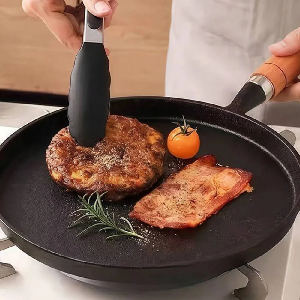 Cast Iron Skillet With Handle, 10.63Inch Inch Frying Pan, Pancakes, Eggs, Crepes, Durable Non-Stick Cookware, Suitable Induction