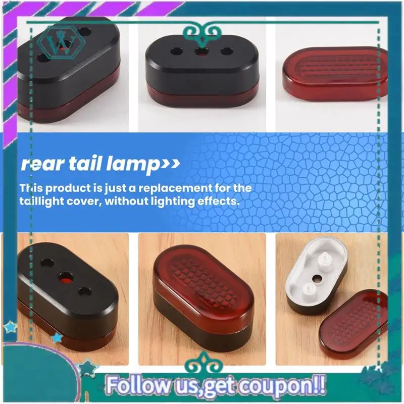 

AA92-20Pcs Rear Tail Lamp Stoplight Brake Lights Cover For NINEBOT MAX G30 Scooter Accessories