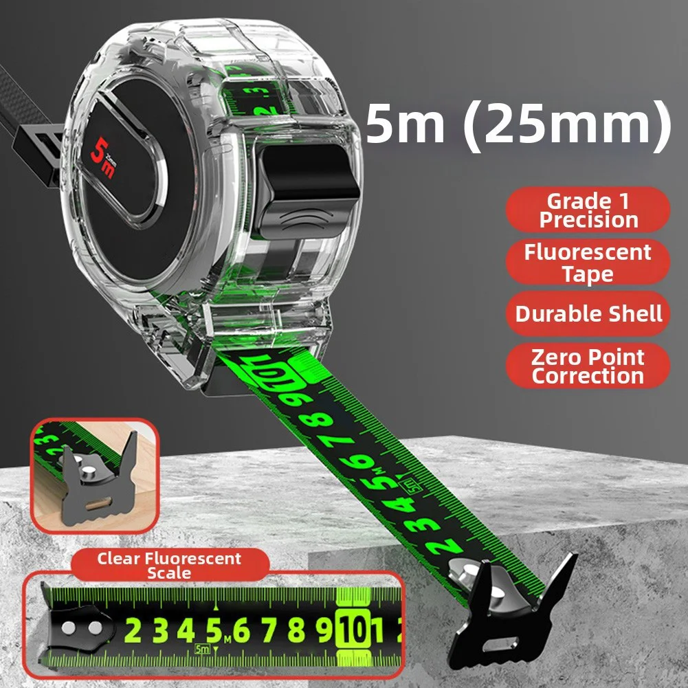 For Carpentry Tape With Case Tape Measure For Construction Sites Plastic Precise Tape Measure For DIY Tape Measure
