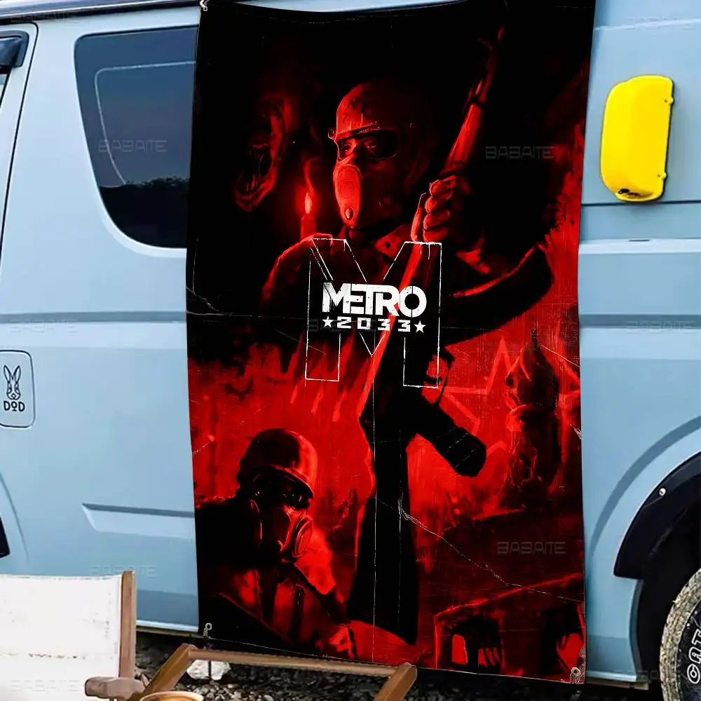 M-Metro 2033 Anime-Videospiel, DIY-Flagge für Familiengruppen, Foto, Wohnzimmer, Zuhause, Wohnheim, Dekoration, Wandkunst, Dekor, Banner