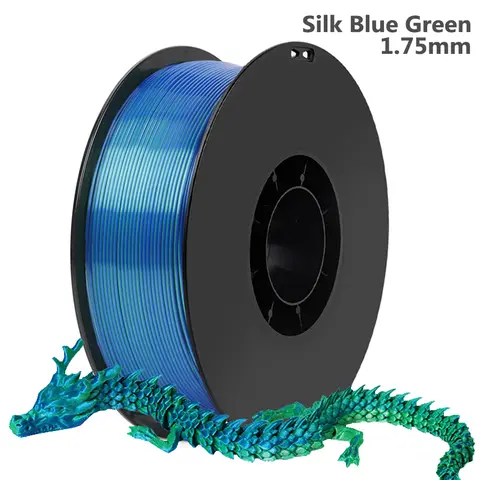 투톤 3D 프린터 필라멘트 1.75mm PLA 실크 블랙 퍼플 (3D 프린팅 재료, 매직 승화, 듀오톤, 듀얼 컬러, PLA, 1kg)