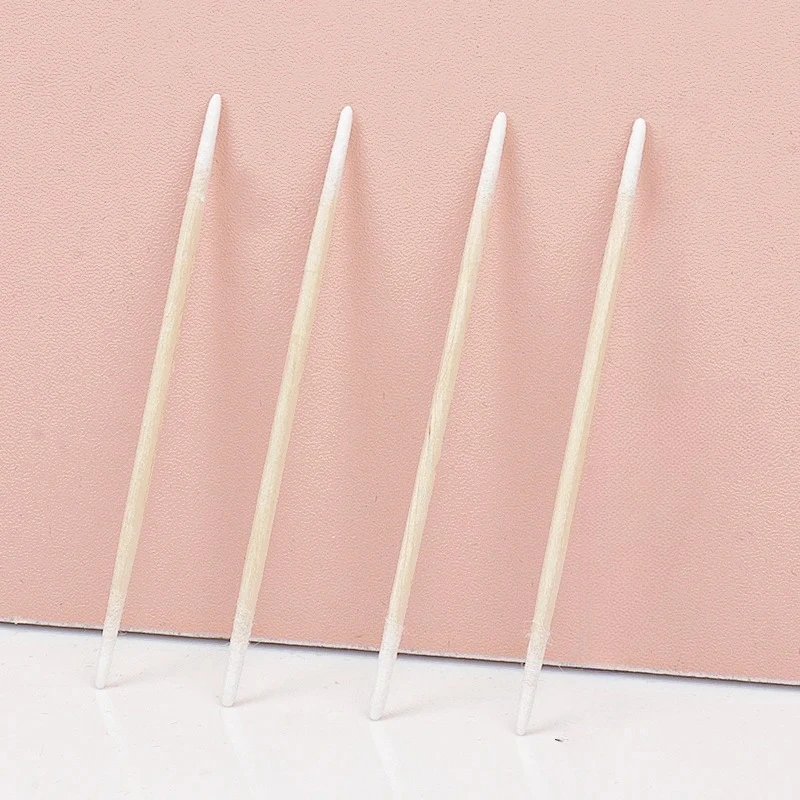Coton-tige jetable Ultra-petit à Double extrémité, 100 pièces, Micro brosses non pelucheuses, Extension de cils, outils pour enlever la colle