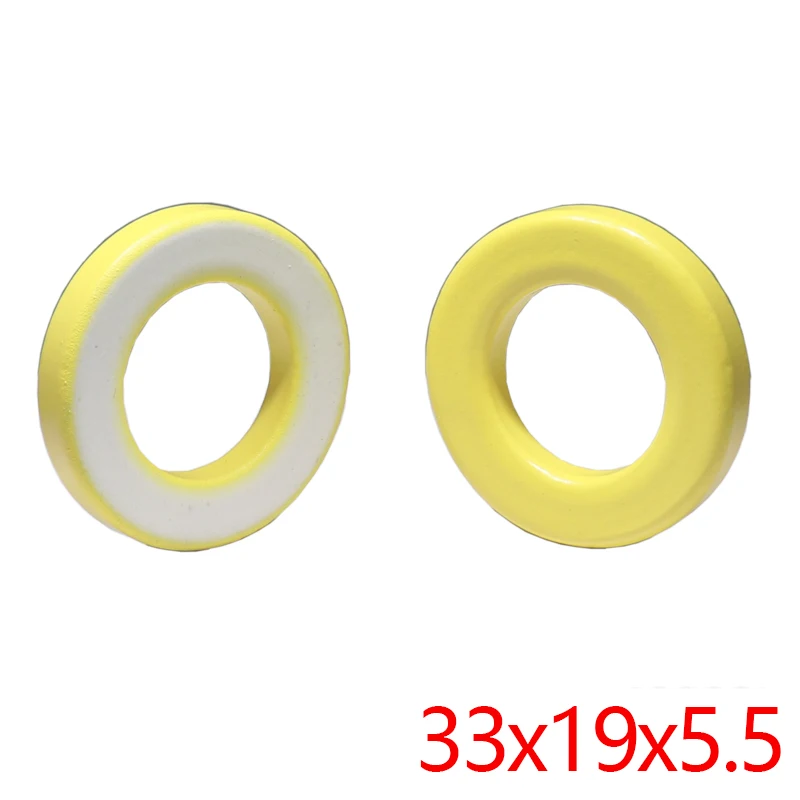 【3-1-шт】Ферритовые-кольца-для-индукторов-из-железного-порошка-желто-белые-33x19x55-мм-тороидальные-сердечники-ферритовые-дроссельные-кольца
