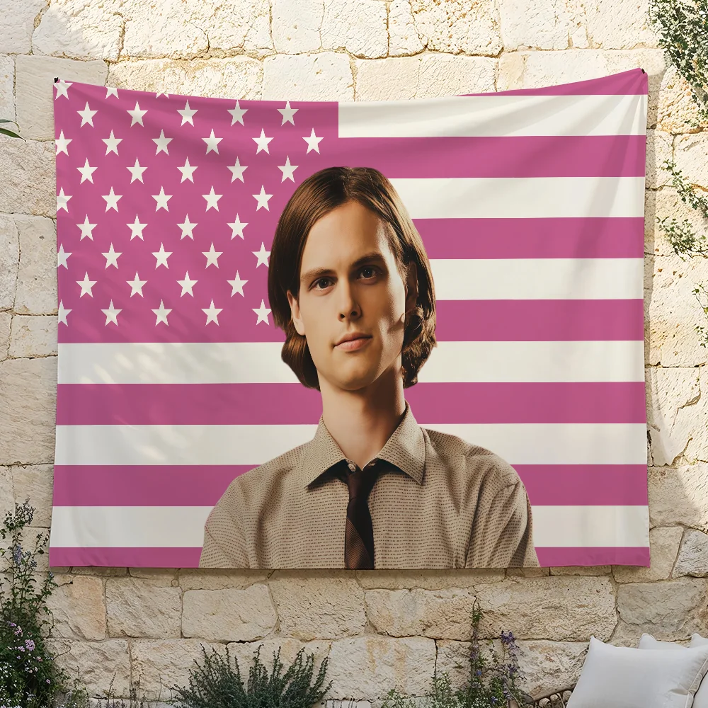 The S-Spencer R-Reid Flag For Sports Matches Halloween Games Parade Rally Holiday Festival Backyard Balcony Club Bar Decor