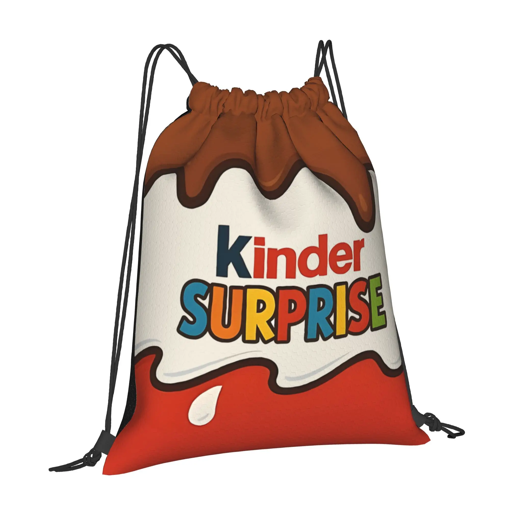 Kinder Surprise Gifts And Kinder Multi-function Pocket Men Women Storage Backpack Teenager Travel Bag Print Drawstring Bags