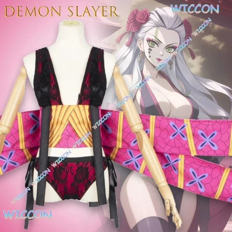 

6'h\b/5;e,8\v,5/[MAGCOS] Daki Cosplay Costume Upper Moon Six Performance Outfit Anime Stage Show Dress Convention Partd;5'b\7/m'