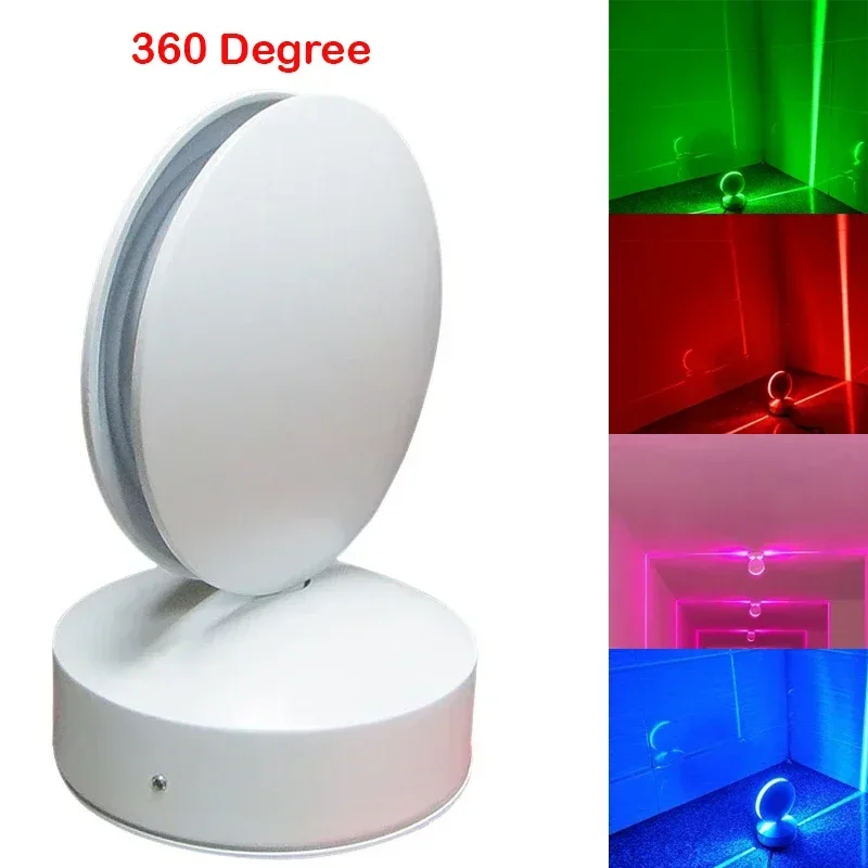 2025 NEW 360Degree 10W RGB LED Window Sill Door Frame Wall lamp With Remote Hotel KTV Corridor Aisle Beam Ray Line Wall Lamps