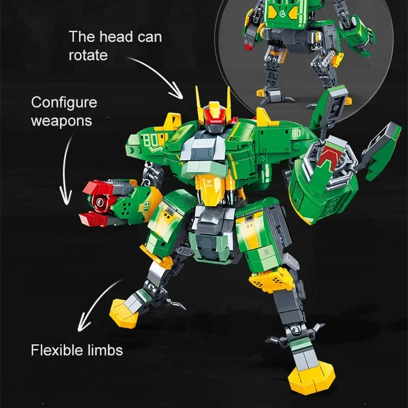 Sluban Mobile City Mech  Warrior Alpha Robot Model Building Blocks High-tech Figures Assembling DIY Educational Bricks Toys Boys