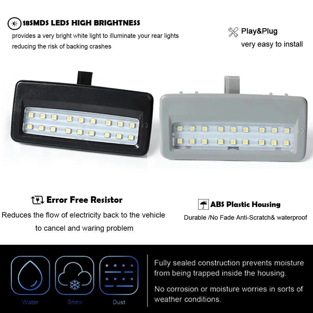 2 pezzi LED interni visiera parasole specchio cosmetico luci per BMW serie 5 F07 F10 F11 serie 7 F01 F02 F03 F04 accessori auto