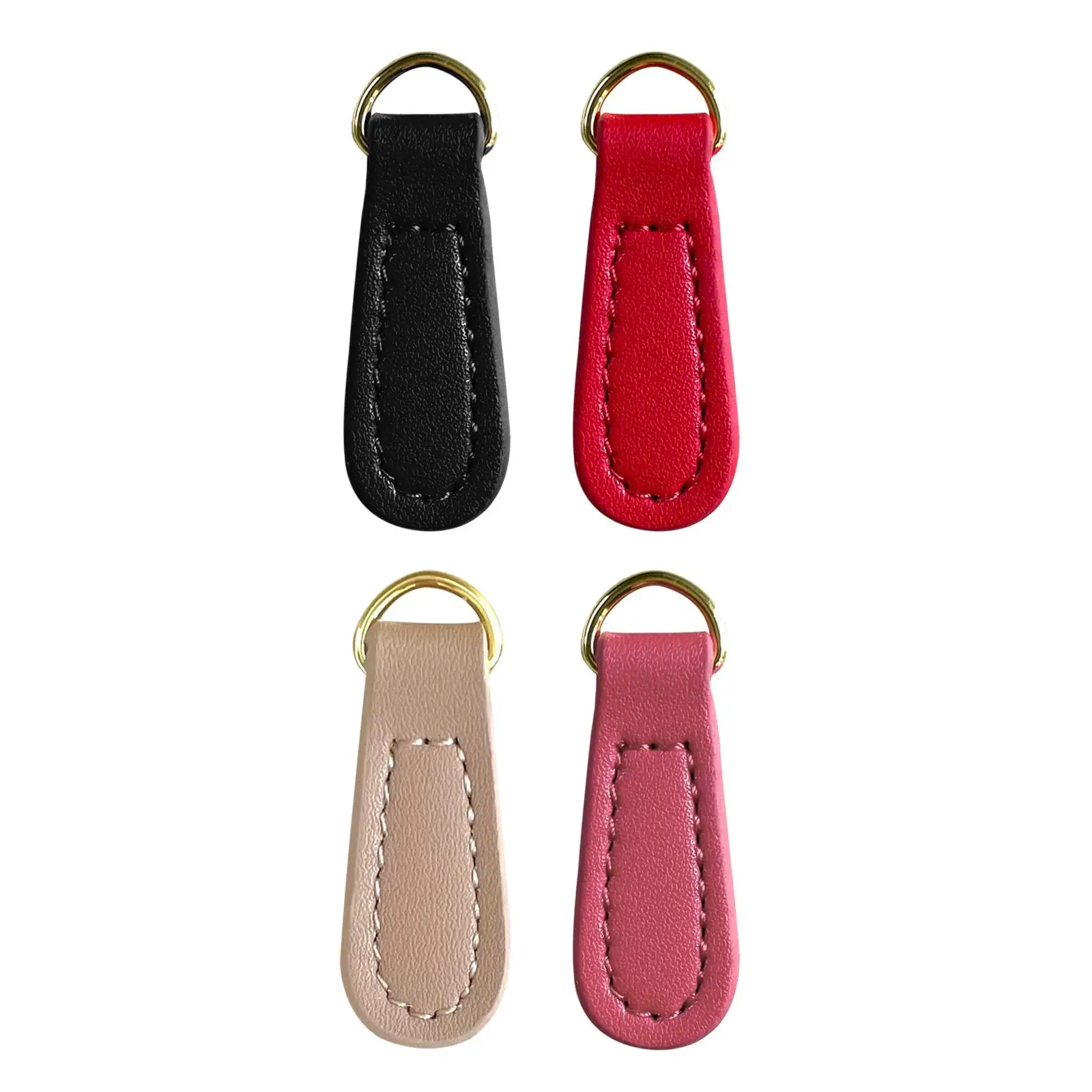 2Pcs Zipper Pulls PU Leather Zipper Heads Pull Strap Decorative Zip Pulls Zipper Tags for Handbags Jacket Boot Purses Backpacks