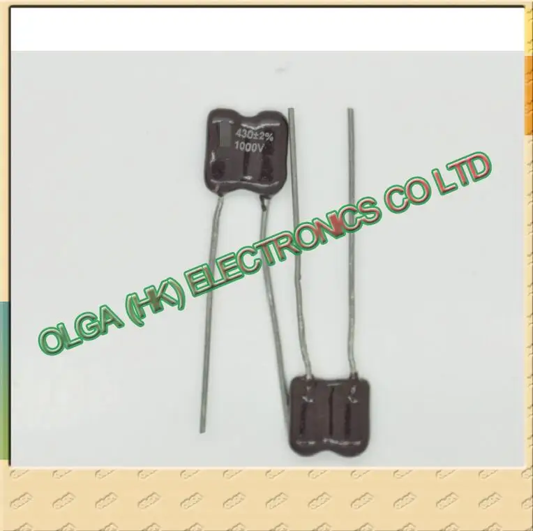 

430pF 1000V 2% precision mica capacitors (0.43nF ) and .