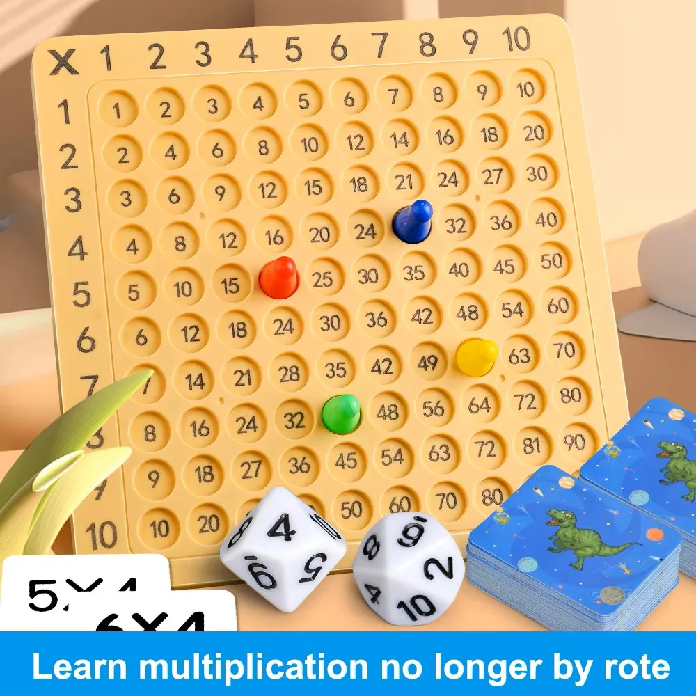 99 Multiplication Board Montessori Arithmetic Toy Multiplication Table Math Learning Counting Teaching Aids For Kids Study Gift view 2