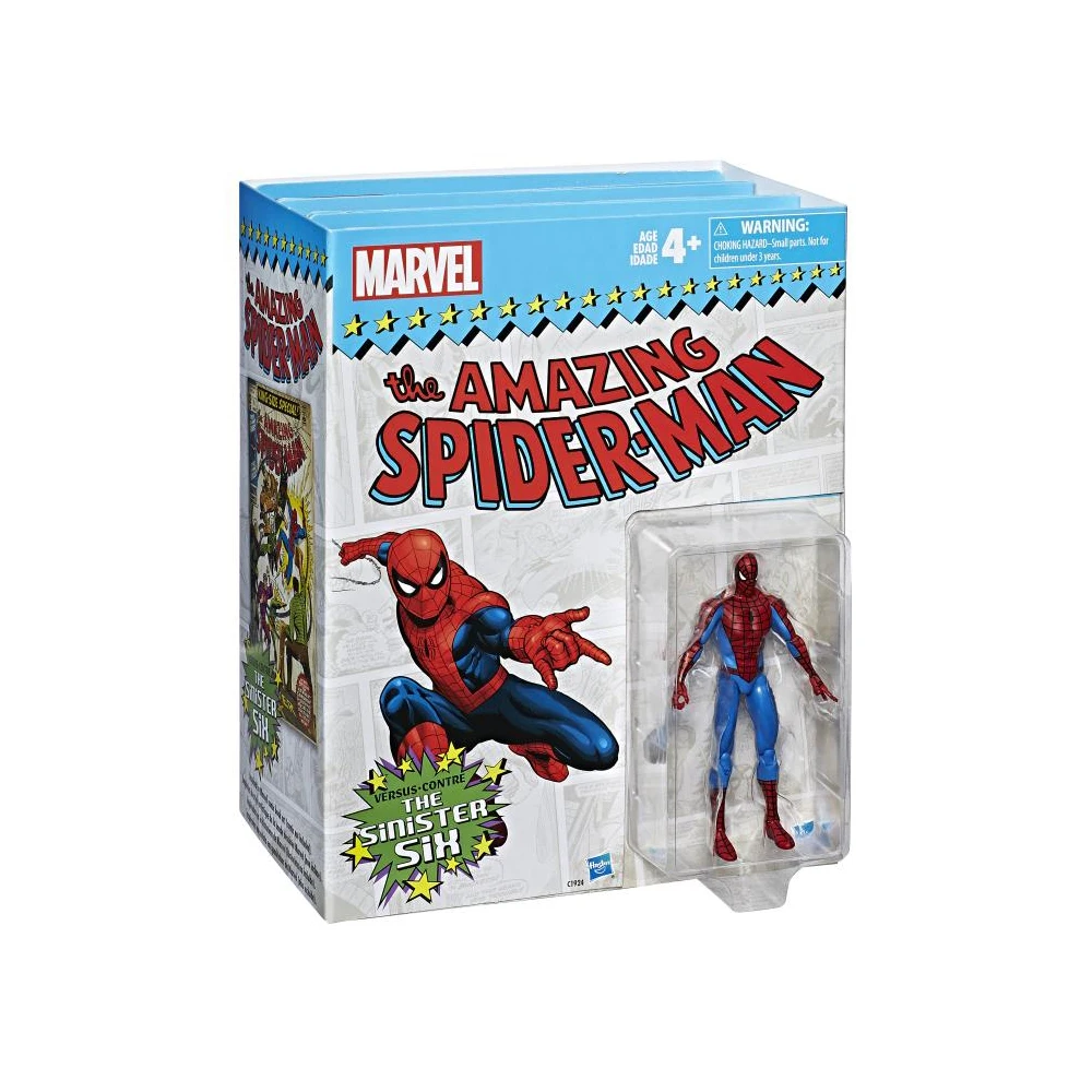 Фигурка Marvel Legends Spiderman Retro Sinister Six Doctor Ork Sandman Vulture Mysterio Electro Hunter Kraven 3,75 дюйма