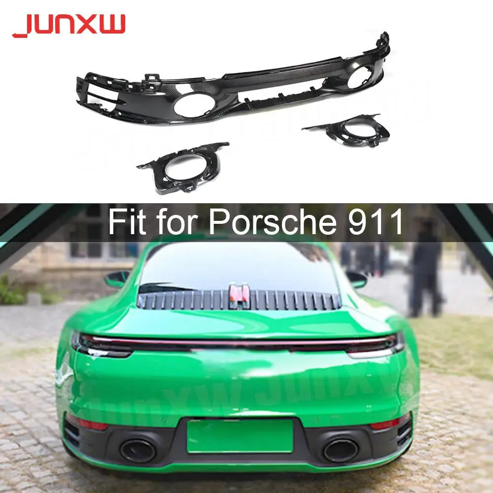 

Dry Carbon Car Rear Bumper Lip Diffuser Spoiler Body Kits for Porsche 911 Carrera 2019-2023 Sport FRP Car Accessories