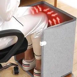 Electric Foot Warmer Under Desk Heating Pad Adjustable Thermostat Winter Cushion Foldable for Office Table Home Space Heater
