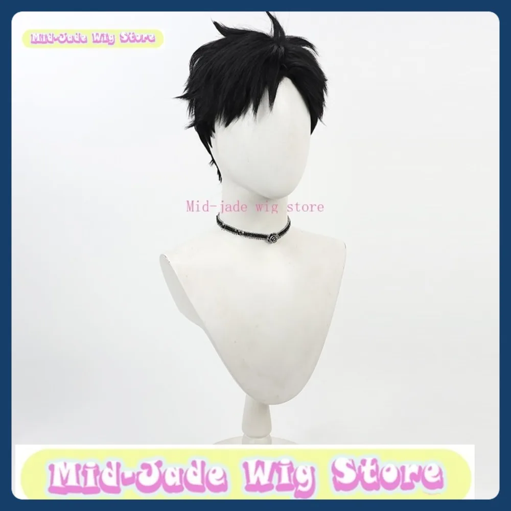 متجر شعر مستعار متوسط اليشم لا يوجد بنات في المزيج توكيوا شعر مستعار تأثيري أنيمي لعبة لعب الأدوار الشعر الاصطناعية حفلة الهالوين
