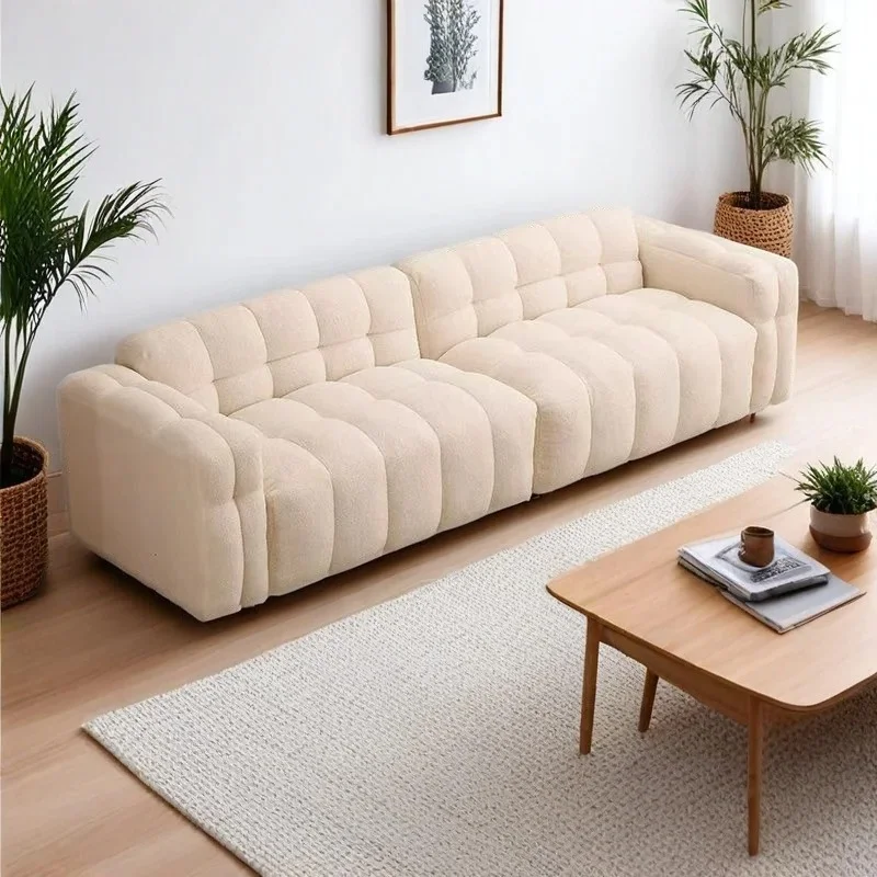 Plush Beige Living Room Sofas Cheap Designer Modern Cheap Living Room Sofas Lazy Minimalist Divano Da Soggiorno Furniture Home